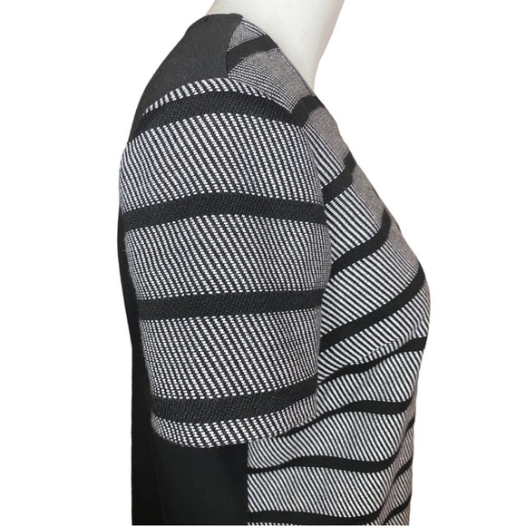 Ann Taylor Dress Shift Striped Black Back Panel Size S - Picture 4 of 10